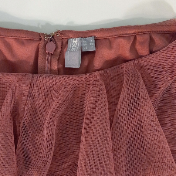 NWOT | Asos Design Women's Pink Tulle Tiered Ruffle Skort | US 8 / UK 12 - Picture 8 of 8